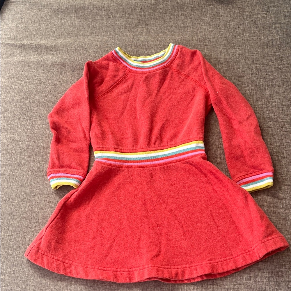 Mini Boden Long Sleeve Sweater Dress: 3-4yrs